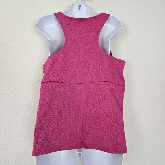 Torrid Festi Smocked Jersey Seamed Corset Tank Top 3X Pink Barbiecore - Picture 3 of 11